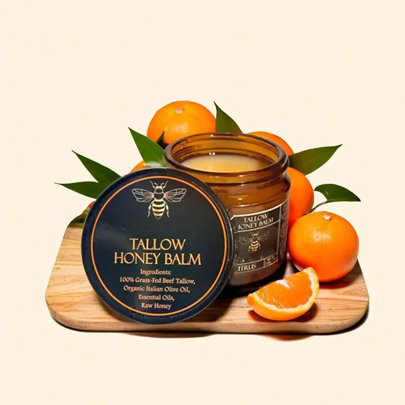 Tallow Honey Balm™ Organic Beef Tallow & Raw Honey Moisture Balm