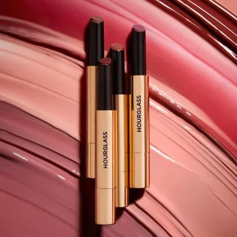 Lipstick Hourg/Lass Small Gold Tube Solid Lip Gloss Mirror Lipstick Smoke Tube Lipstick Moisturizing Lip Glaze Wholesale